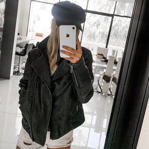 Dark Brown Leather-like Jacket